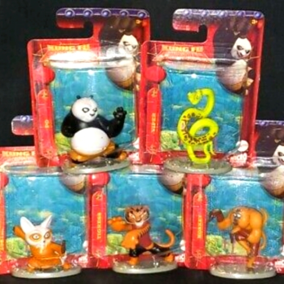 Kung Fu Panda Dreamworks Micro Collection Figures by Mattel Set of 8 no tigress - Picture 1 of 1